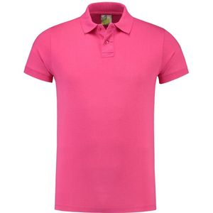 Lemon & Soda jersey polo voor heren fuchsia maat L