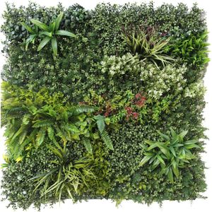Greenmoods Kunstplanten - Kunstplant - Kunsthaag - Prestiage - 100x100 cm - Voor binnen en buiten