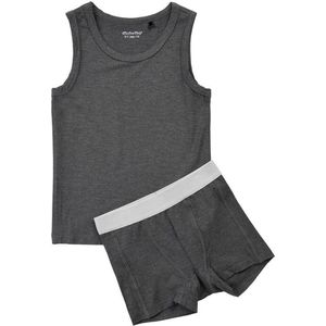 Minymo Ondergoedset Jongens Viscose Grijs 2-delig Maat 86