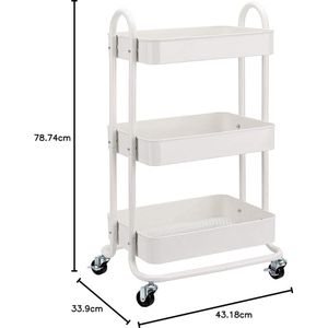 keukentrolley 43.2D x 33.9W x 78.7H centimetres