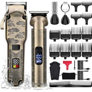 Thuys – Tondeuse Hoofdhaar – Haartrimmer – Mannen – Wasbare Trimmer met T–mes Snoerloos – 23x20x8cm – Zwart