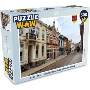 Puzzel Straten in de Nederlandse stad Tilburg - Legpuzzel - Puzzel 500 stukjes