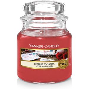 Yankee Candle Geurkaars Small Letters To Santa - 9 cm / ø 6 cm
