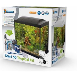 SuperFish Start 50 Tropical Kit - 44,4 x 27 x 37,6 - 40 L - Zwart