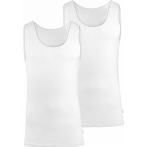 BOXR Underwear - Tanktop Heren - Singlet Heren - Bamboe Hemden Heren - 2-Pack - Wit - M - Onderhemd Heren - Bamboe Hemden voor Mannen