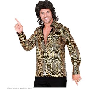 Widmann - Jaren 80 & 90 Kostuum - 70s Gouden Exotische Joe Disco Man - Goud - Large / XL - Carnavalskleding - Verkleedkleding