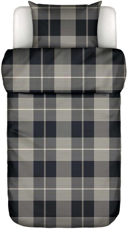 MARC O'POLO Alvar Dekbedovertrek New black - Eenpersoons – 140x200/220 cm