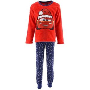 Disney Cars Pyjama - Kerst - Fleece/Katoen - Rood - Maat 104