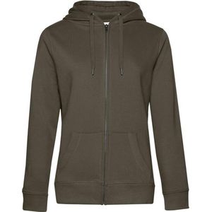 B&C Vrouwen/dames Koningin Hoodie (Kaki Groen)
