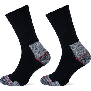 Werksokken met versterkte hiel en teen - Zwart - Maat 39/42