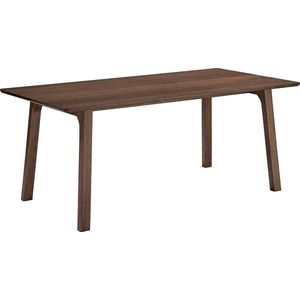 Goossens Emilie Eettafel - Hout - 180 x 75 x 90 cm - Rechthoek - noten