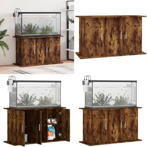 vidaXL Aquariumstandaard 101x41x58 cm bewerkt hout gerookt eikenkleur - Aquariumkast - Aquariumkasten - Aquarium Standaard - Aquarium Kast