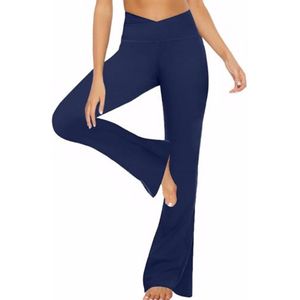 Hoge Taille Flared Yogabroek Dames - Bootcut Sportleggings voor Yoga en Dans