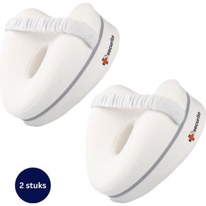 Kniekussen - Set van 2 - Orthopedisch Beenkussen voor Zijslapers – Kniekussen voor in bed met Traagschuim – Ergonomisch Comfort