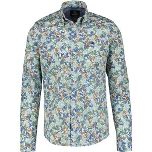 Lerros Overhemd Overhemd Met Lange Mouwen 2421406 622 Coastal Sea Mannen Maat - XXL