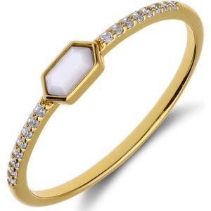 Lucardi - Damesring - Zilver - 925 Sterling Zilver