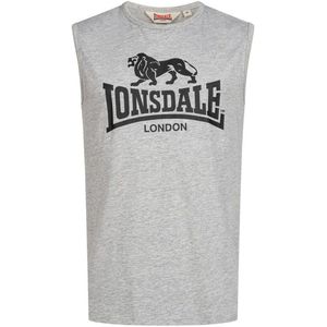 LONSDALE - Clopton - Shirt - Grijs Gemêleerd/Zwart