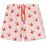 Swim Essentials - UV Zwemboxer - Beige/Rode Krabjes - Jongens - Maat 110/116