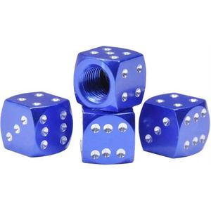 Dobbelsteen ventieldopje in diverse kleuren per stuk