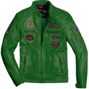 HolyFreedom Zero Evolution Groen Leren Motorjas - Maat XL - Jas