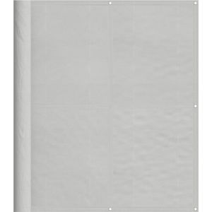 vidaXL - Balkonscherm - 120x500 - cm - 100% - oxford - polyester - lichtgrijs