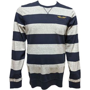 PME Legend Trui - Donkerblauw / Grijs - Maat L