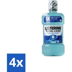 Listerine – Mondwater – Total Care – Bescherming tegen tandsteen – 500 ml - Voordeelverpakking - 4 stuks