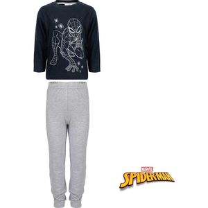 Marvel - Spider-Man - Pyjama - Grijs met Blauw - 100% Katoen