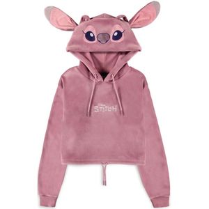 Disney Lilo & Stitch - Angel Crop Hoodie - XS - Roze