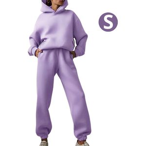 Bovista Joggingpak Dames - Huispak - Trainingspak - Volwassenen - Capuchon - Jogging Pak - Joggingspak - Paars - Maat S