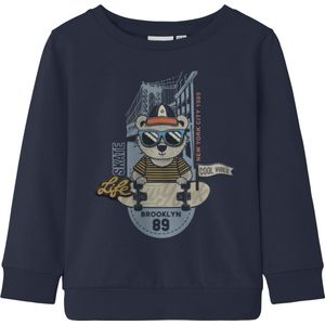 Name It mini jongens trui LEN Blue Regular Fit
