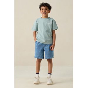 Korte broeken - Blauw - Denim Shorts - Met Smiley Patroon