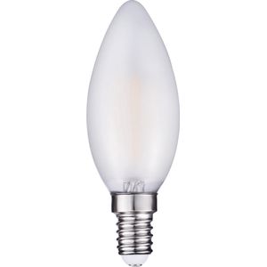 LED filament kaarslamp C35 2W E14 mat | Warm wit | Dimbaar