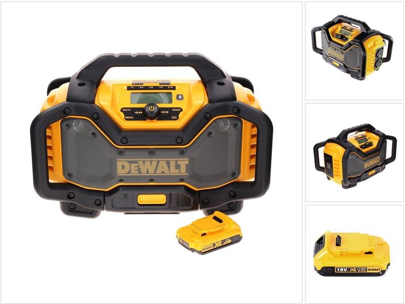 DeWalt DCR 027 N - Draadloze Radio DAB+ - 10,8-18,0 V - Inclusief 1x Accu 2,0 Ah