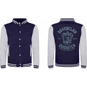 Harry Potter - Ravenclaw Quidditch Varsity jacket - S - Blauw/Grijs