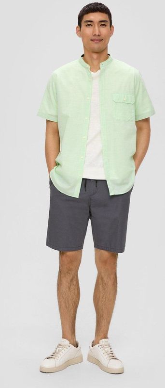 s.Oliver Canvas bermuda met trekkoord, 9581, 28