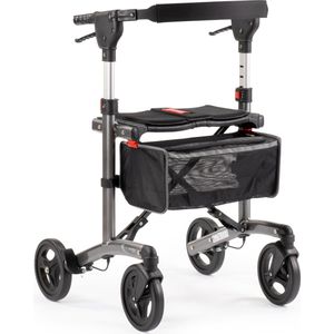 MultiMotion - Trollimaster RA60 STANDARD - Rollator - Donkergrijs - Lichtgewicht