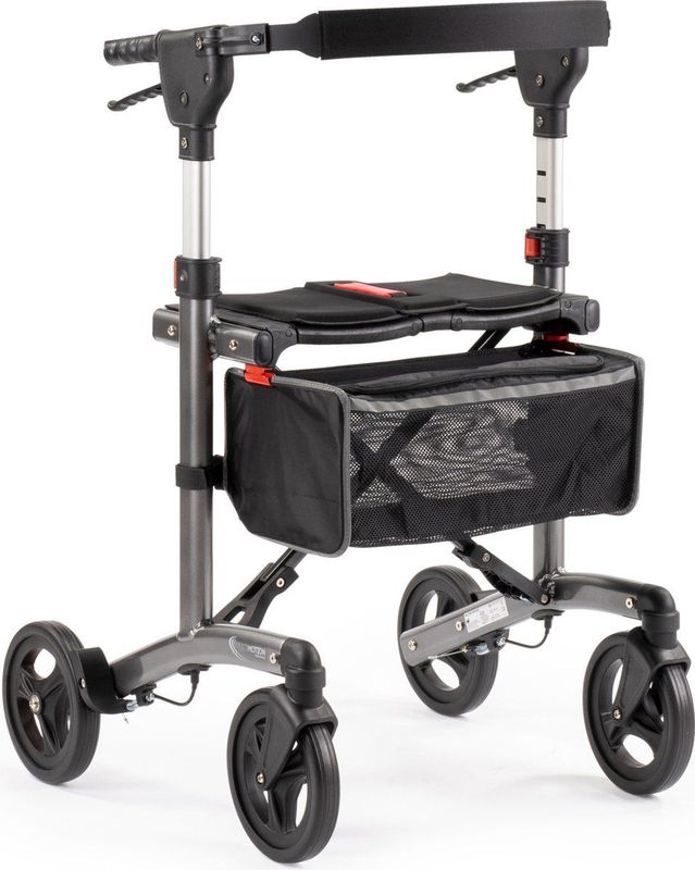 MultiMotion - Trollimaster RA60 STANDARD - Rollator - Donkergrijs - Lichtgewicht