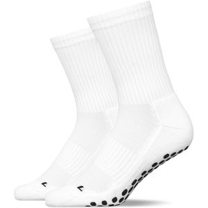 SNOCKS Voetbalsokken Heren & Dames - Anti-Slip & Ademend - Sport Sokken met Compressie - Comfortabel - 2 Paar