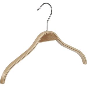 De Kledinghanger Gigant - Kledinghanger - Baby - 7702 - 30 Stuks - Blousehanger - Shirthanger - Berkenhout - Naturel Gelakt - 26 cm - Kleerhanger - Babybügel (7702/30)
