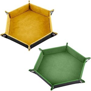 Dobbelsteenbak - Stijlvol en Functioneel - Voor Spellen en Gezelschapsspellen - Duurzaam en Stevig Design - Voorkomt Wegrollen van Dobbelstenen - Ideaal voor Thuis en Spelavonden