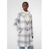 comma - Outdoor-Mantel - Halflange Jas - Ruitpatroon