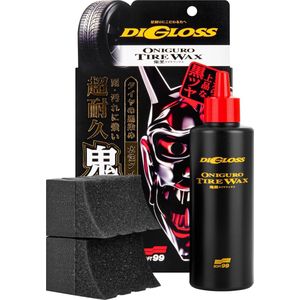 Soft99 Digloss Black Devil Tire Wax 200ml + Applicator Pads