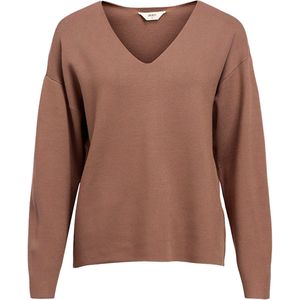 Gebreide Trui - V-hals - Lange Mouwen - Regular Fit - Zwart - LENZING™ ECOVERO™