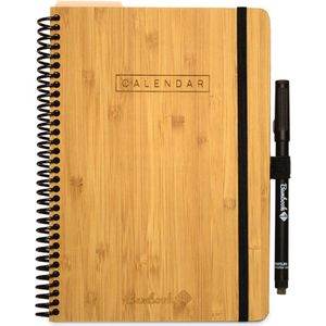 Bambook uitwisbare & herbruikbare Agenda - Hardcover - A5 - Met 1 gratis stift