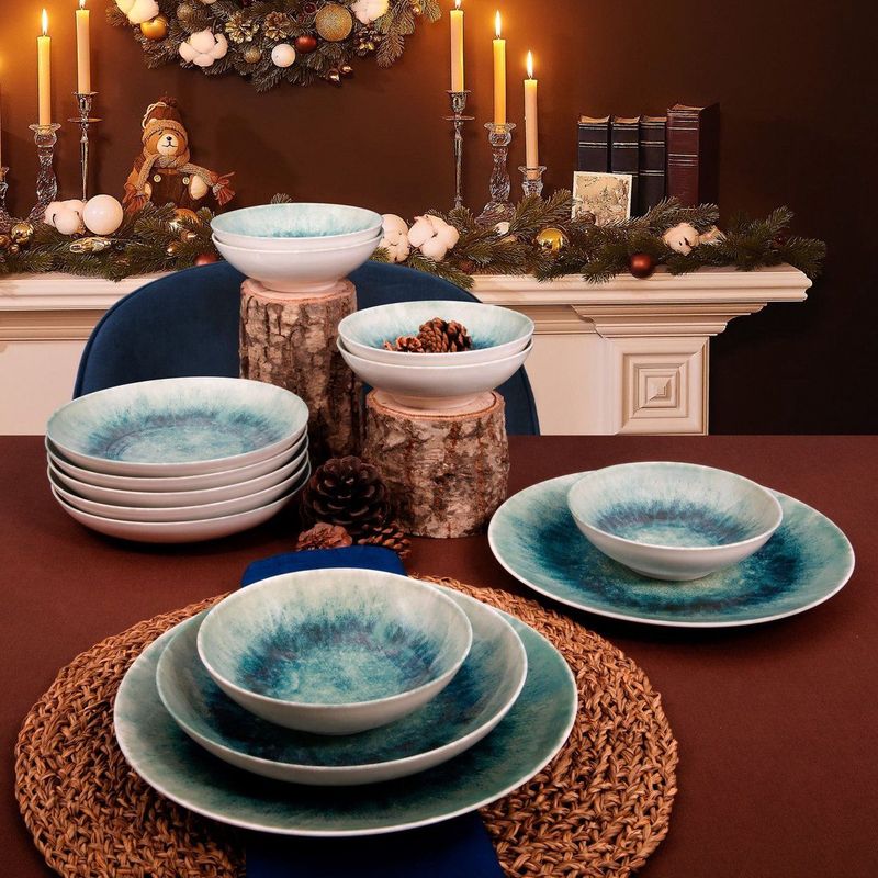 Servies - Set - Wit - Porselein - 12 Delen