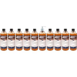 Handzeep Orange 500 ml - set van 10 stuks - met gratis pomp - Voordeelverpakking