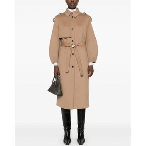 Mackage Ceyla Coat - Dubbelzijdig Wol - Sash Belt
