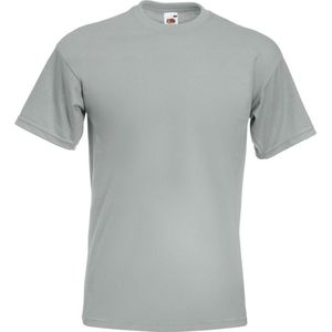 Fruit Of The Loom Heren Super Premium T-shirt met korte mouwen en ronde hals (Zinc)