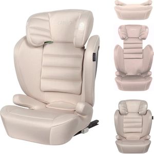 Cabino Autostoel MAX i-Size Met Isofix Groep 2 3 (15-36 kg) Vanaf 105 tot 150 cm - Beige